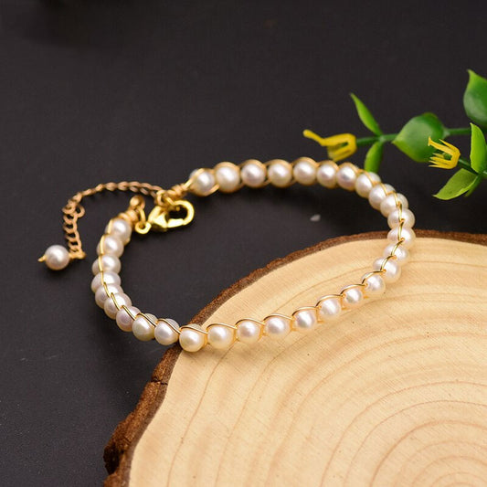 Original Natural Fresh Water Pearl Adjustable Bracelets For Women Gift Bracelet Femme Fine Jewelry