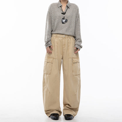 Side pocket straight leg work pants